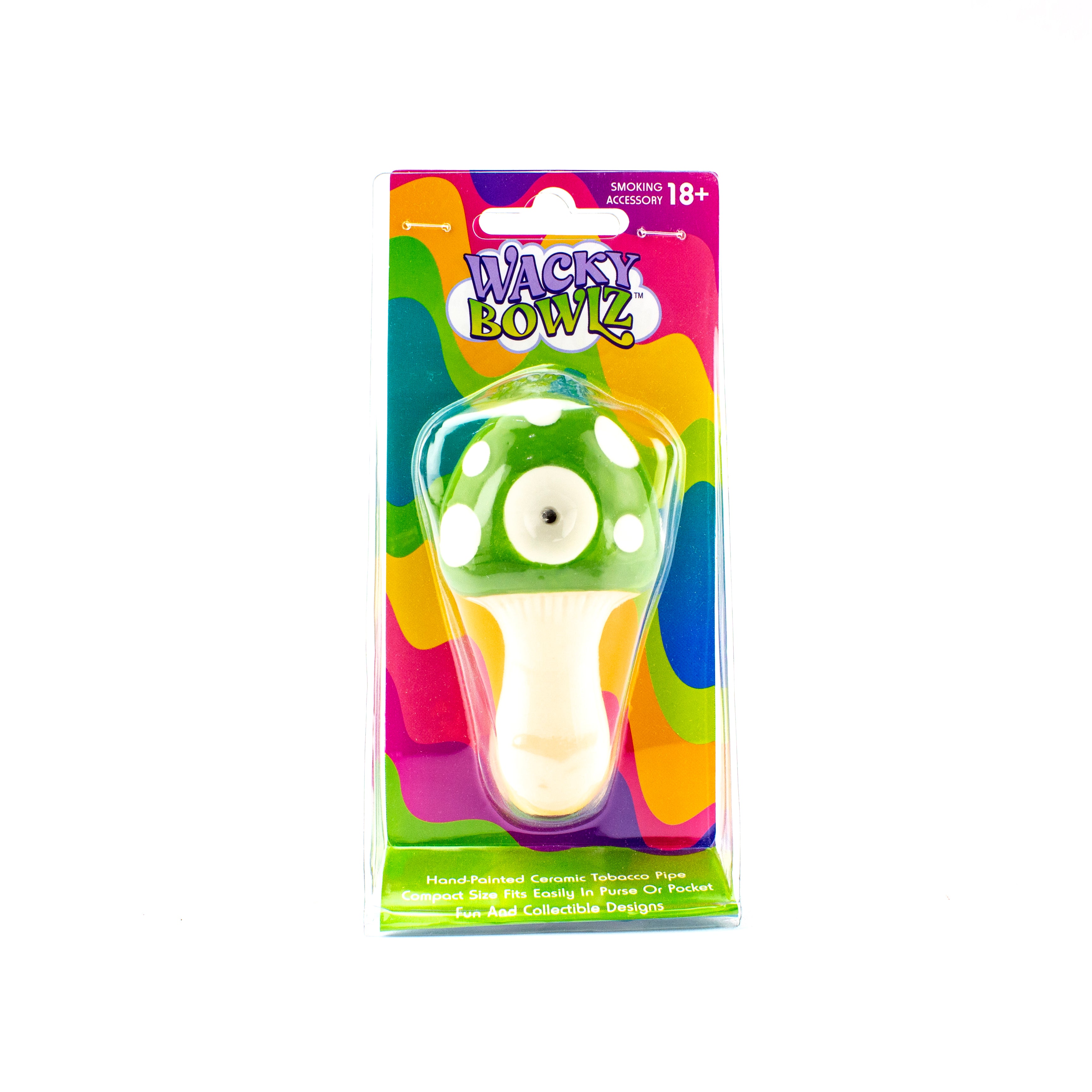 Wacky Bowlz Wacky Bowlz Ceramic Handpipe - Planet Caravan